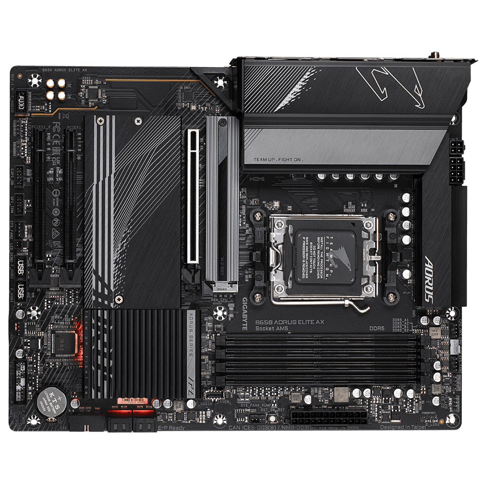 Placa de baza GIGABYTE B650 AORUS ELITE AX, "B650 AORUS ELITE AX" — miniatură