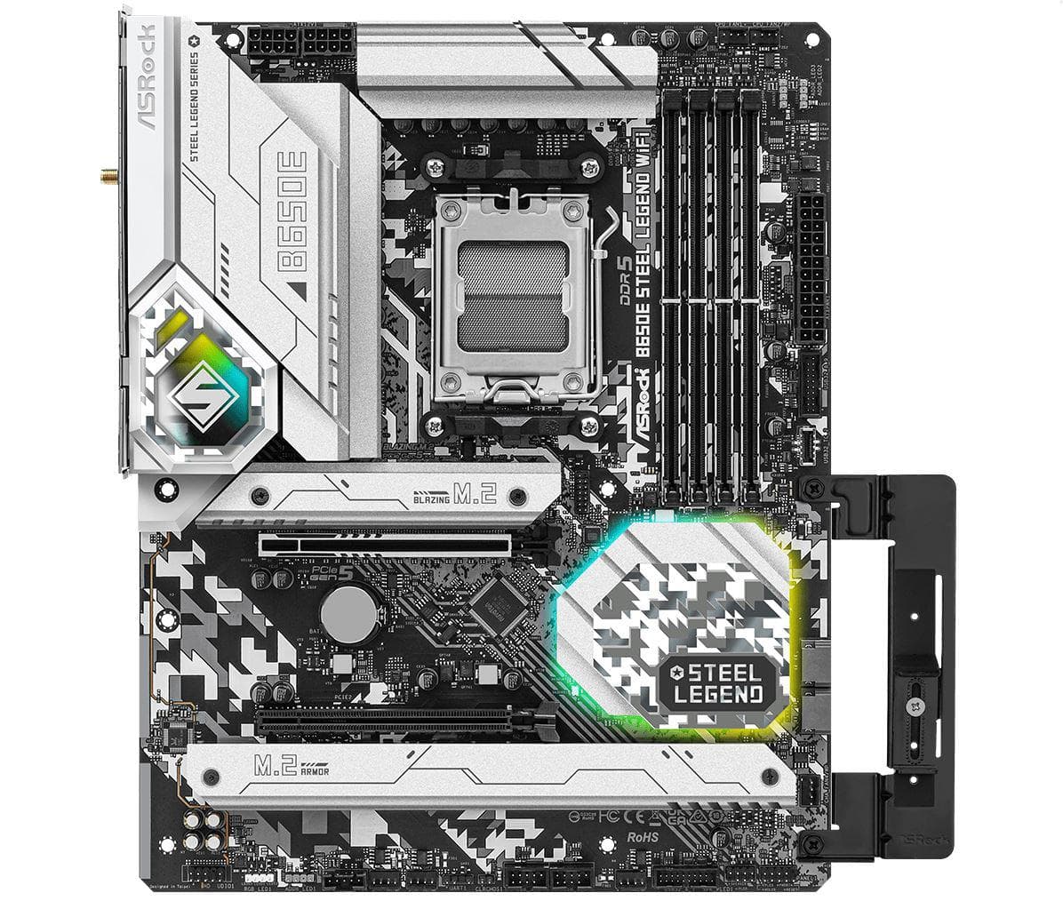 MB AMD B650E Steel Legend WiFi AM5, "B650E LEGEND WIFI" — miniatură