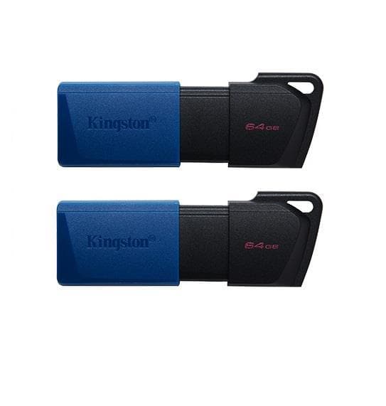 64GB USB3.2 Gen 1 DataTraveler Exodia M (Black + Blue) - 2 Pieces, "DTXM/64GB-2P"