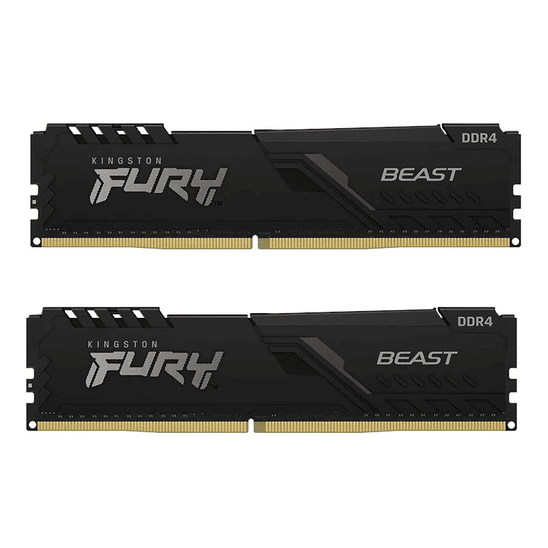 Memorie DDR Kingston DDR4 32GB frecventa 3200 MHz, 16GB x 2 module, radiator, iluminare RGB, latenta CL16, "KF432C16BWAK2/32"