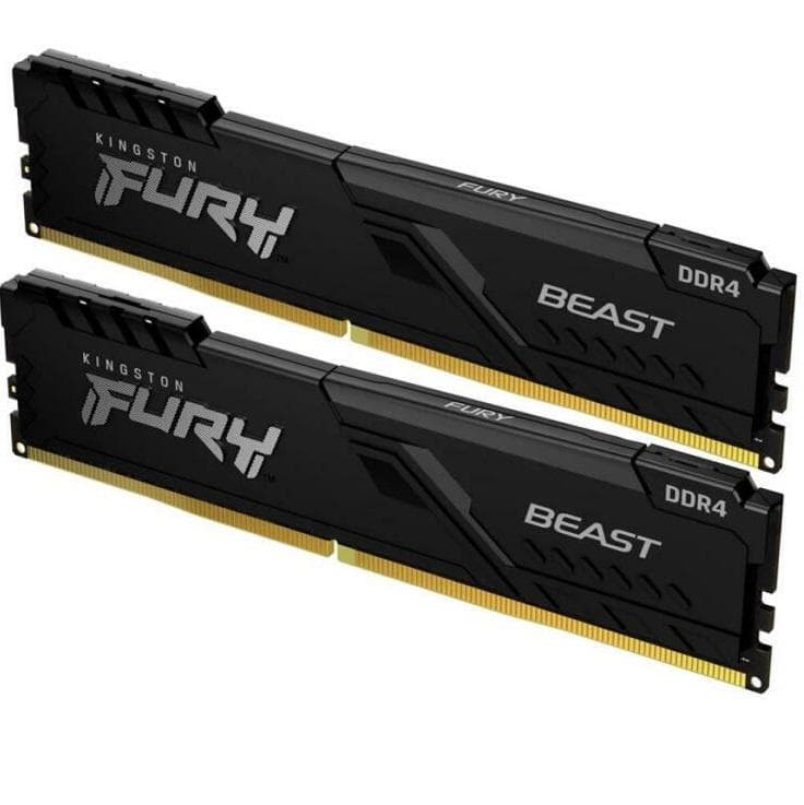 Memorie DDR Kingston DDR4 32GB frecventa 3600 MHz, 16GB x 2 module, radiator, iluminare RGB, latenta CL18, "KF436C18BWAK2/32"