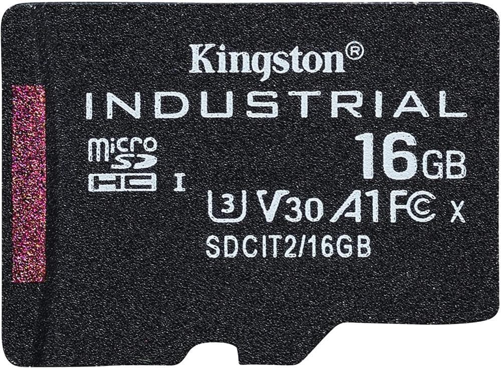 16GB microSDHC Industrial C10 A1 pSLC Card Single Pack w/o Adapter, "SDCIT2/16GBSP"