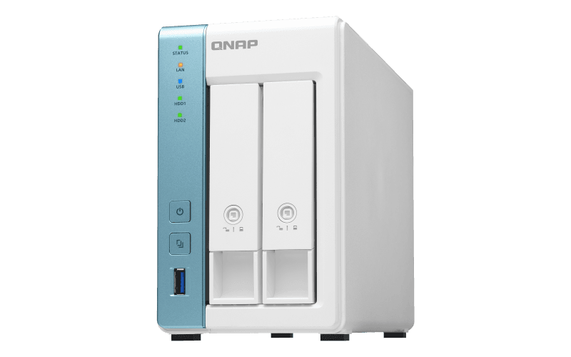 NAS QNAP 231K 2BAY 1.7GHZ TIPREM 1PC 1YR, "TS-231K-A"