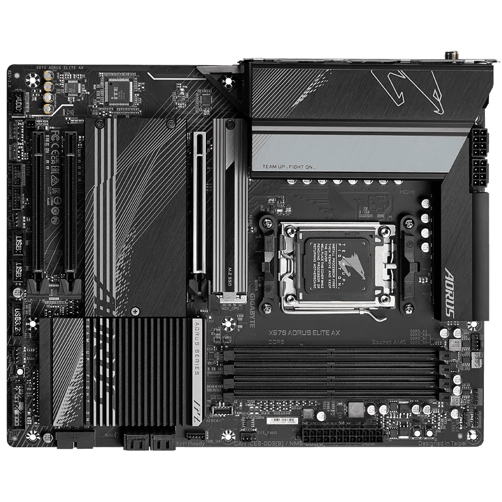 Placa de baza GIGABYTE X670 AORUS ELITE AX, "X670 AORUS ELITE AX" — miniatură