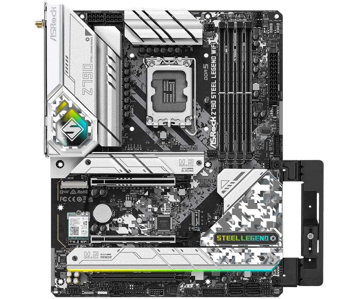 MB Asrock Z790 Steel Legend D5 LGA 1700, "Z790 LEGEND WIFI" — miniatură