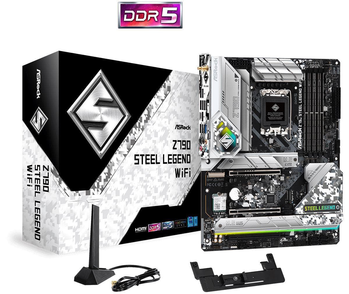 MB Asrock Z790 Steel Legend D5 LGA 1700, "Z790 LEGEND WIFI"