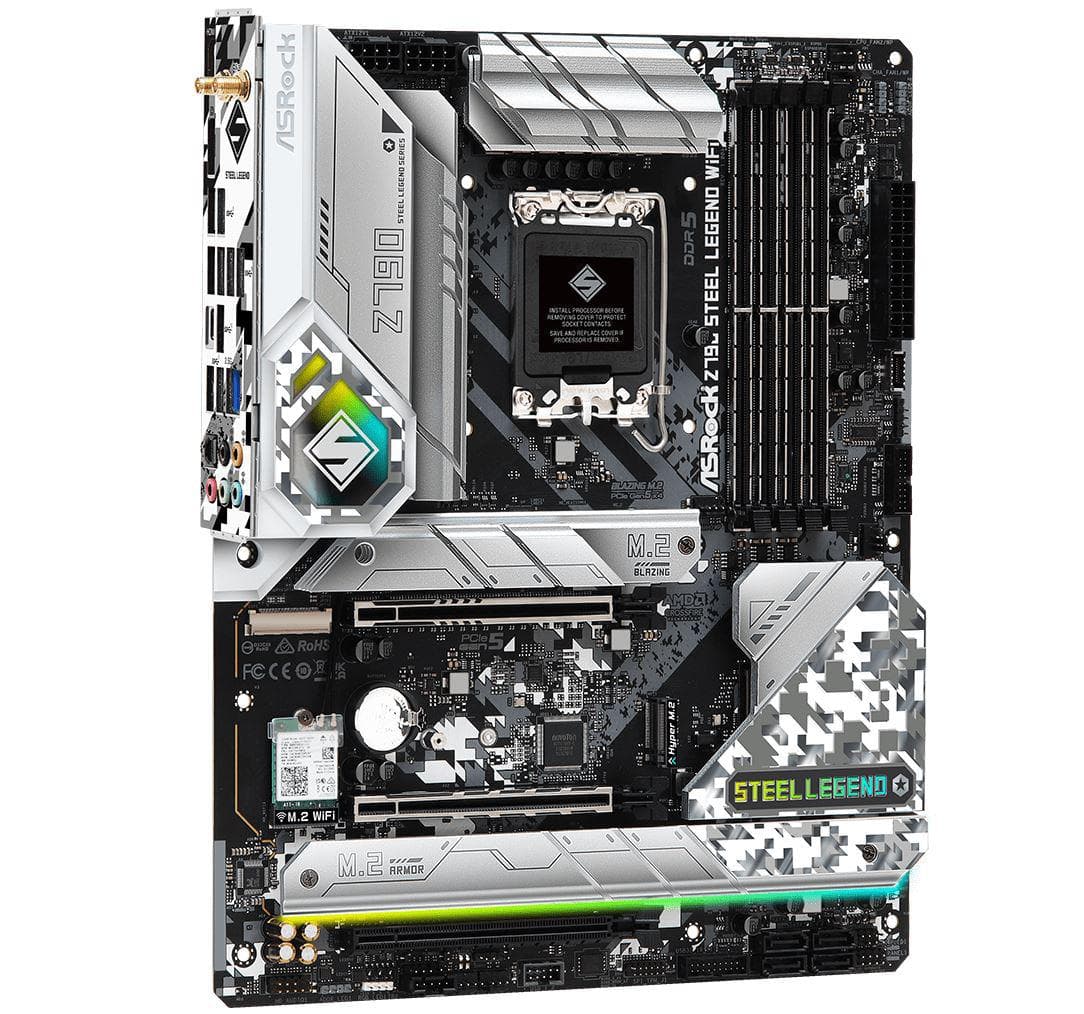 MB Asrock Z790 Steel Legend D5 LGA 1700, "Z790 LEGEND WIFI" — miniatură