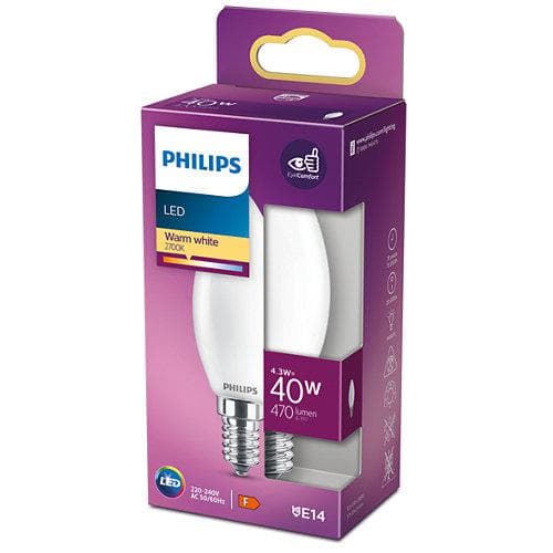 LED CLASSIC 40W B35 E14 WW FR ND RFSRT4, "000008718699763398" — miniatură