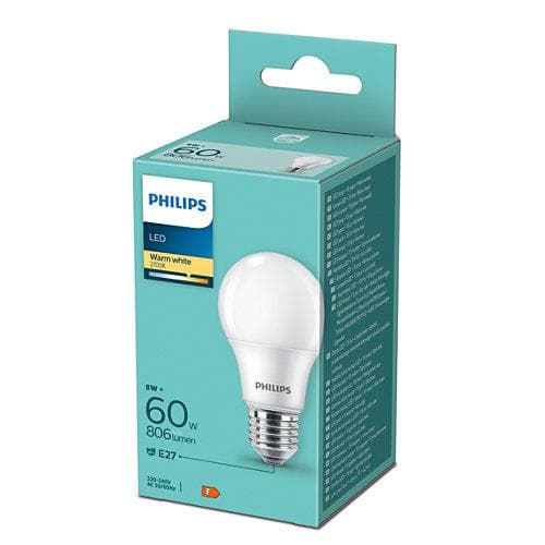 LED 60W A60 E27 WW 230V FR ND 1PF/6 DISC, "000008719514257566" — miniatură