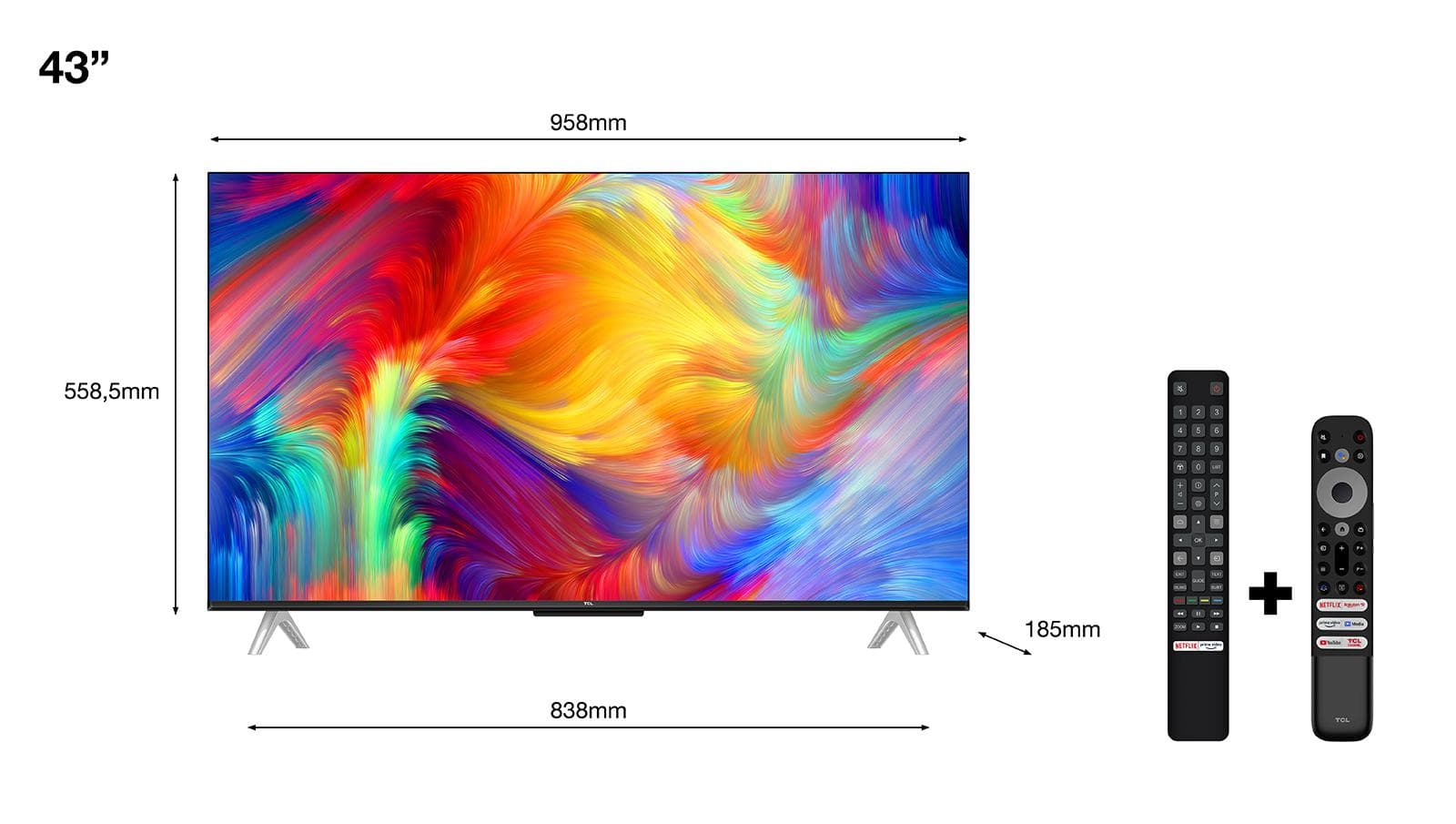 Smart TV TCL 43P638 (2022) 43"-108CM L, "43P638" — miniatură