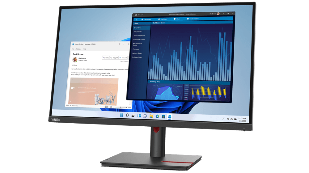 Monitor ThinkVision T27h-30, 27", In-Plane Switching, 16:9, 2560x1440, "63A3GAT1EU" — miniatură