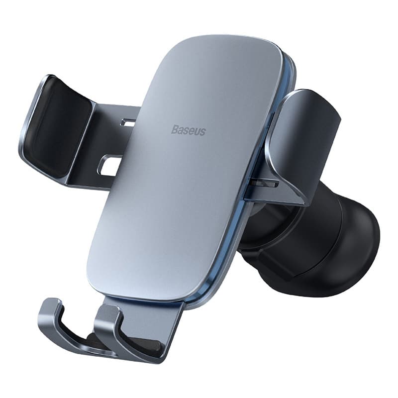 SUPORT AUTO Baseus Metal Age II pt. SmartPhone, fixare grila ventilatie, ofera posibilitatea reglarii unghiului de vizionare pe verticala si orizontala (360 de grade),gri "SUJS000013" - 6932172605223