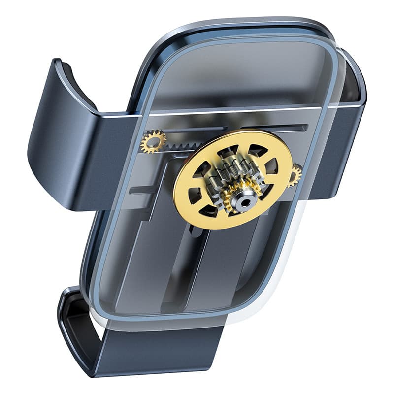 SUPORT AUTO Baseus Metal Age II pt. SmartPhone, fixare grila ventilatie, ofera posibilitatea reglarii unghiului de vizionare pe verticala si orizontala (360 de grade),gri "SUJS000013" - 6932172605223 — miniatură
