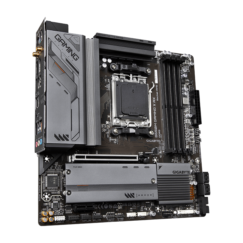 Placa de baza GIGABYTE B650M GAMING X AX, "B650M GAMING X AX" — miniatură
