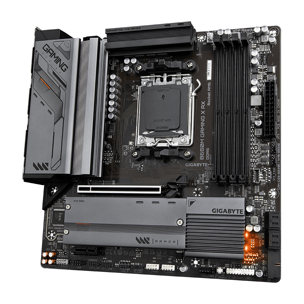 Placa de baza GIGABYTE B650M GAMING X AX, "B650M GAMING X AX" — miniatură