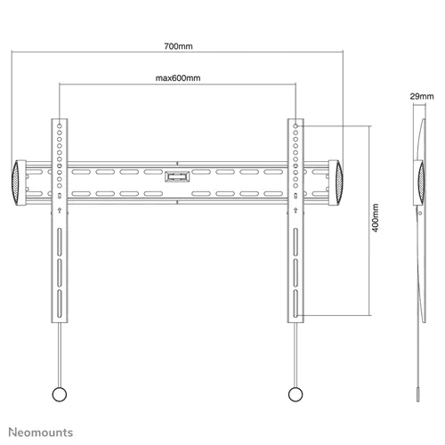 NM Select TV Wall Mount Fix 37"-75", "NM-W360BLACK" — miniatură