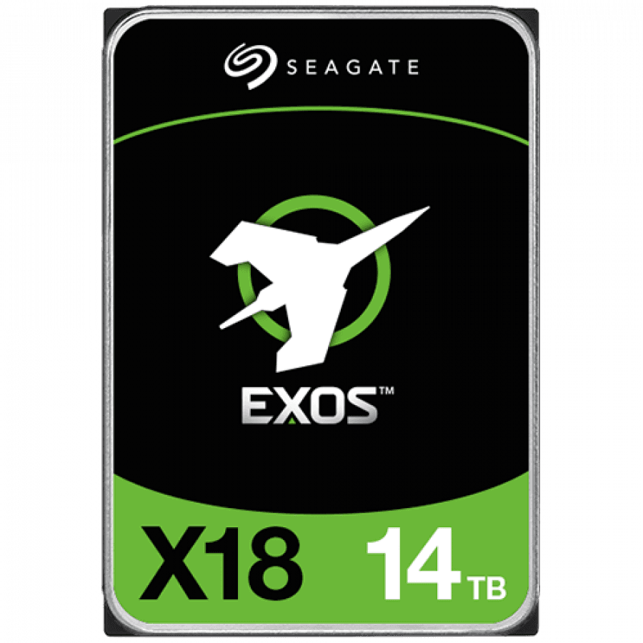 SEAGATE Exos X18 14TB HDD SATA 7200RPM 256MB cache 512e/4Kn BLK, "ST14000NM000J"