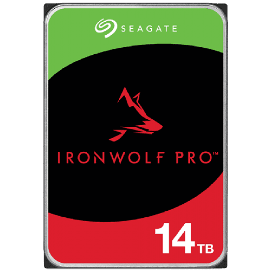 HDD NAS SEAGATE IronWolf Pro 14TB CMR 3.5", 256MB, SATA 6Gbps, 7200RPM, RV Sensors, Rescue Data Recovery Services 3 ani, TBW: 550TB, "ST14000NT001"