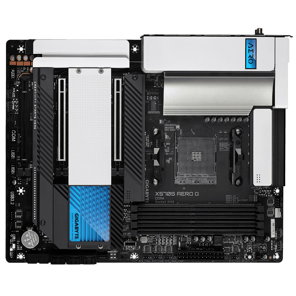 Placa de baza Gigabyte X570S AERO G AM4, "X570S AERO G" — miniatură