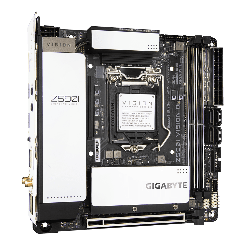 MB GIGABYTE Z590I VISION D, "Z590I VISION D"