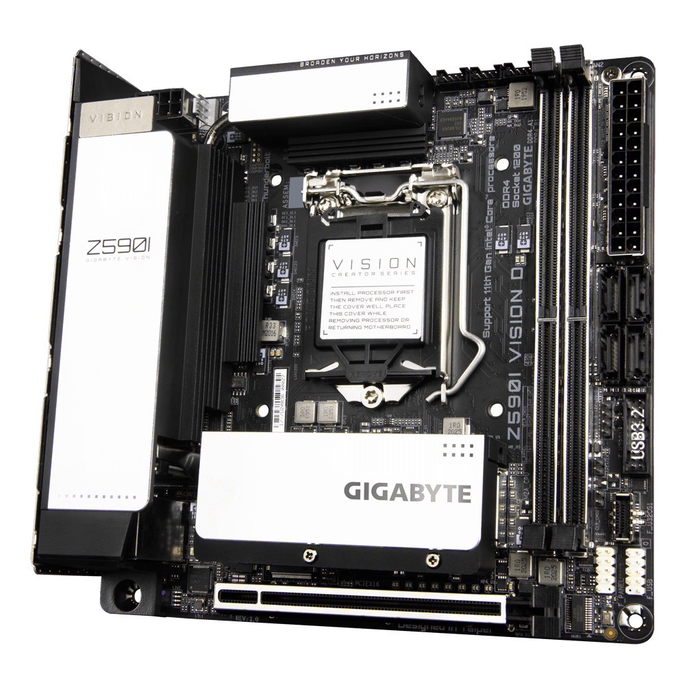 MB GIGABYTE Z590I VISION D, "Z590I VISION D" — miniatură