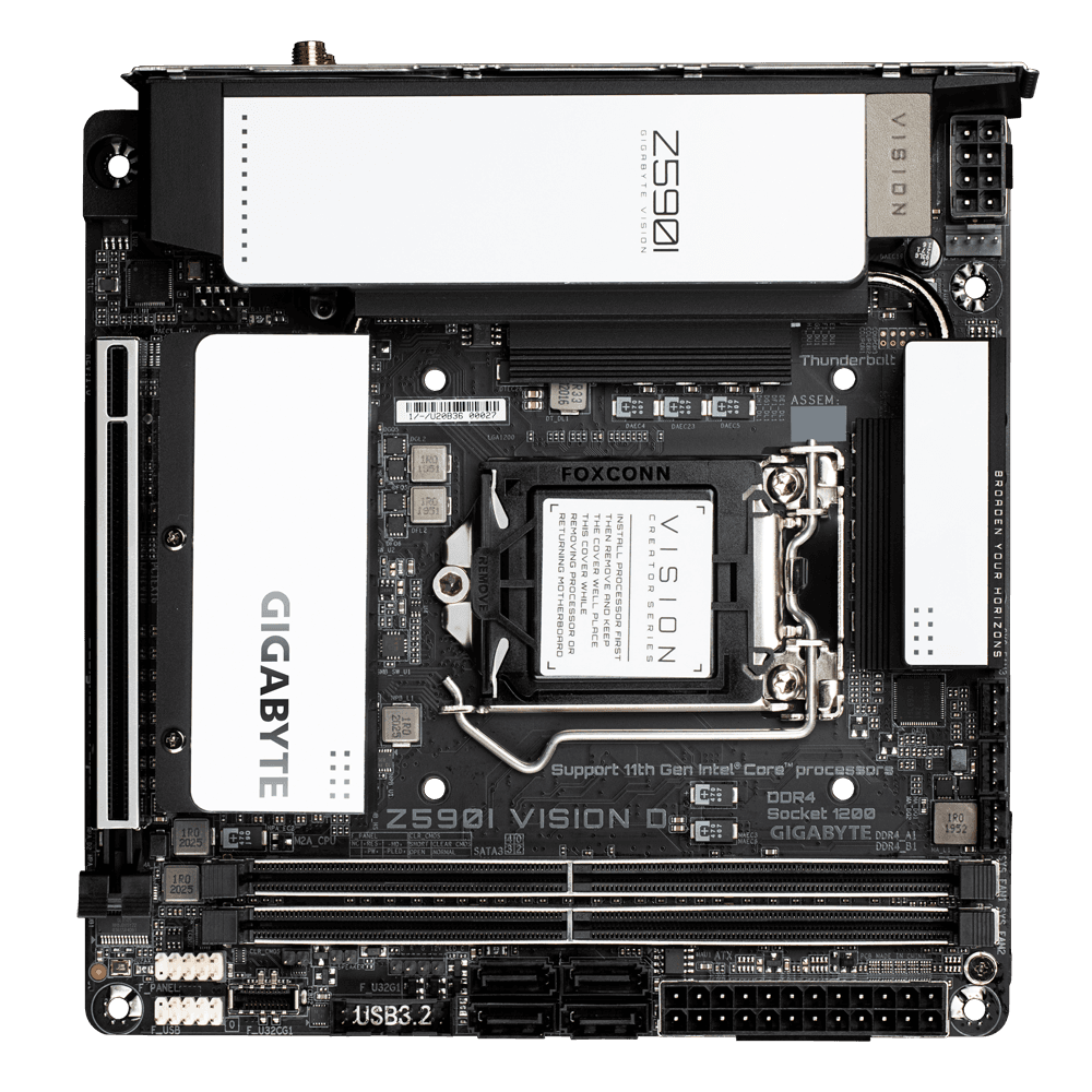 MB GIGABYTE Z590I VISION D, "Z590I VISION D" — miniatură