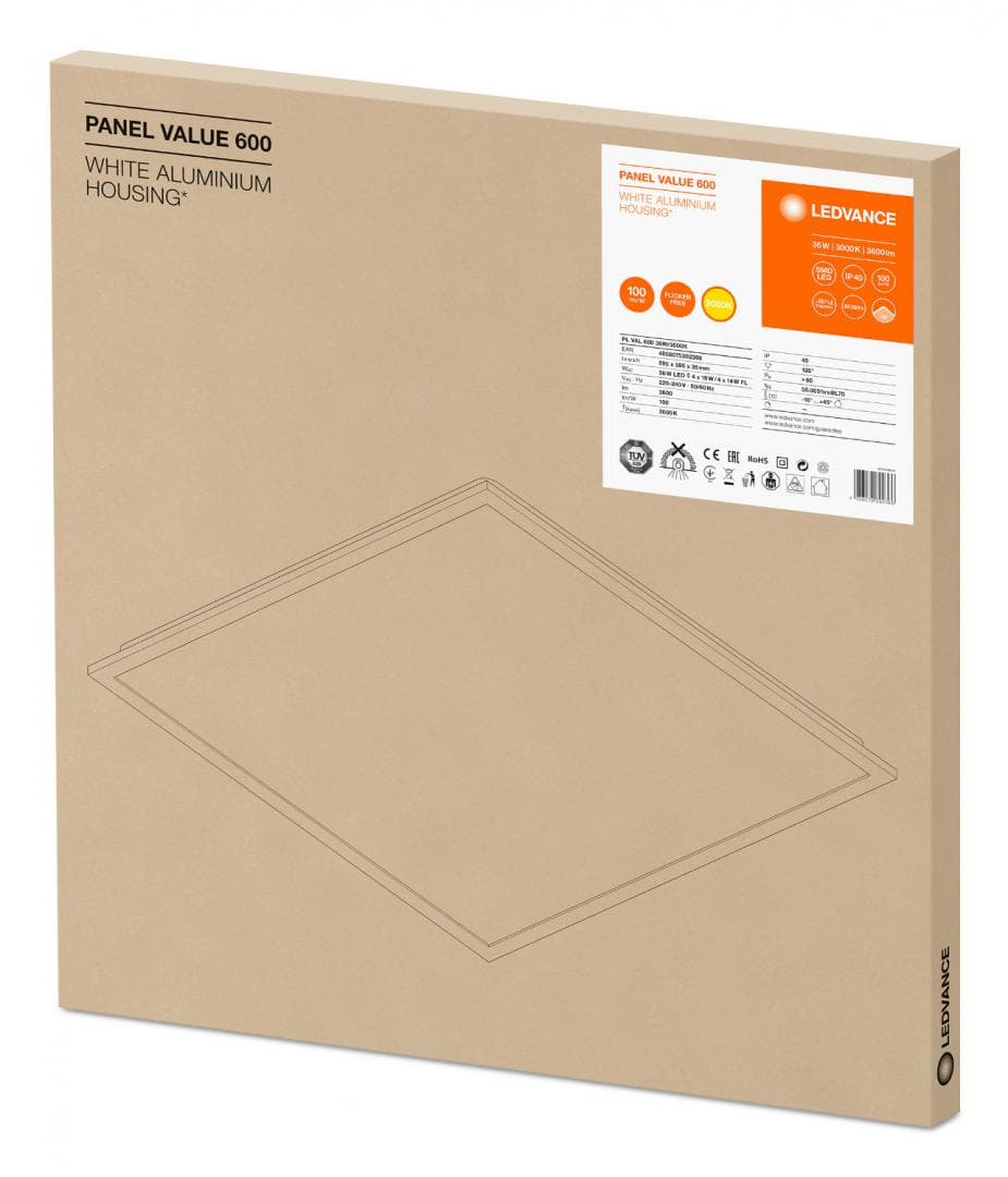 PL VAL 600 36W/3000K LEDV "000004058075392366"