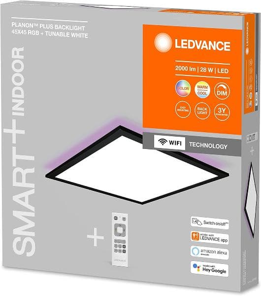 SMART WIFIPLANPLUSBL45X45REMRGBTWBKLEDV "000004058075650251" — miniatură