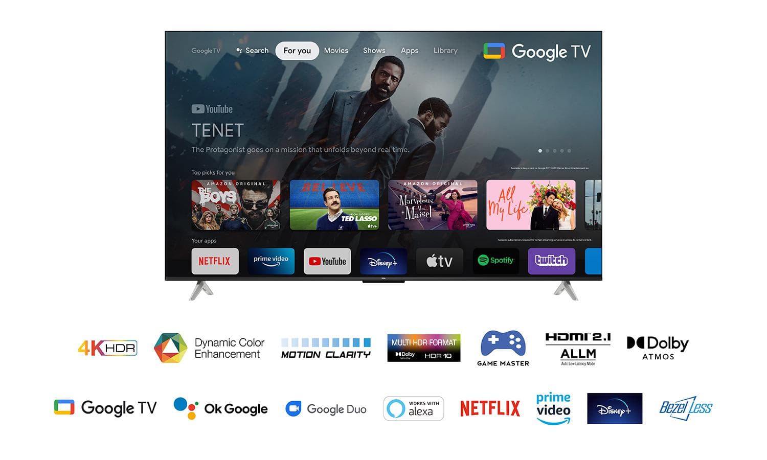Smart TV TCL 55P638 (2022) 55"-139CM L "55P638" — miniatură