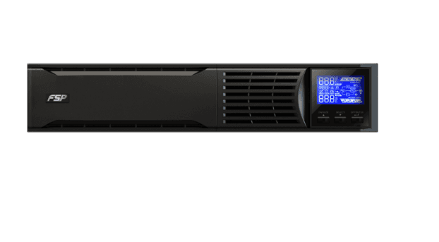 UPS FORTRON Line Int. cu Sinusoida Pura, 1100VA/ 990W, AVR, 8 x socket IEC, display LCD, 2 x baterie 12V/9Ah, con. USB, RS232, RJ45, tower/rack 2U,"Eufo 1K""PPF8800200" — miniatură