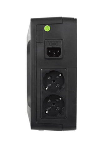 UPS FORTRON Offline (fara AVR), 800VA/ 480W, 2 x socket Schuko, indicatie status cu LED, 1 baterie 12V/9Ah, "NANO800" "PPF4800305" — miniatură