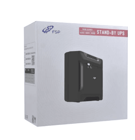 UPS FORTRON Offline (fara AVR), 800VA/ 480W, 2 x socket Schuko, indicatie status cu LED, 1 baterie 12V/9Ah, "NANO800" "PPF4800305" — miniatură