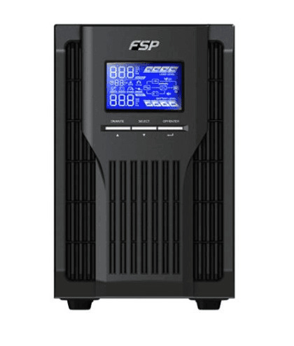 UPS FORTRON Online cu Sinusoida Pura, tower, 3000VA/ 2700W, AVR, 4 x socket IEC, display LCD, 6xbaterie 12V/9Ah, con. USB, RS232, dubla conversie,"Champ 3K Tower""PPF24A1807" — miniatură