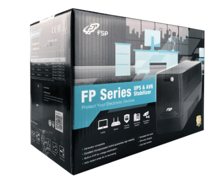 UPS FORTRON Line Int. fara management, 1500VA/ 900W, AVR, 4 x socket Schuko, indicatie status cu LED, 2 x baterie 12V/9Ah, "FP1500" "PPF9000501" — miniatură