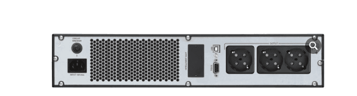 UPS FORTRON Online cu Sinusoida Pura,3000VA/ 2700W,AVR,3xsocket Schuko,LCD,6x 12V/9Ah,USB,RS232,dubla conversie,rack 2U,"Champ 3K Rack""PPF27A1102" — miniatură