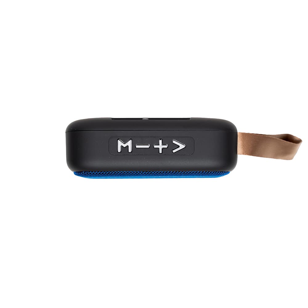 BOXA SPACER portabila bluetooth, POCKET-BLU, RMS: 3W, control volum, acumulator 520mAh, FM (antena interna),timp de functionare pana la 5 ore, distanta de functionare pana la 10m, incarcare USB, BLUE, "SPB-POCKET-BLU" — miniatură