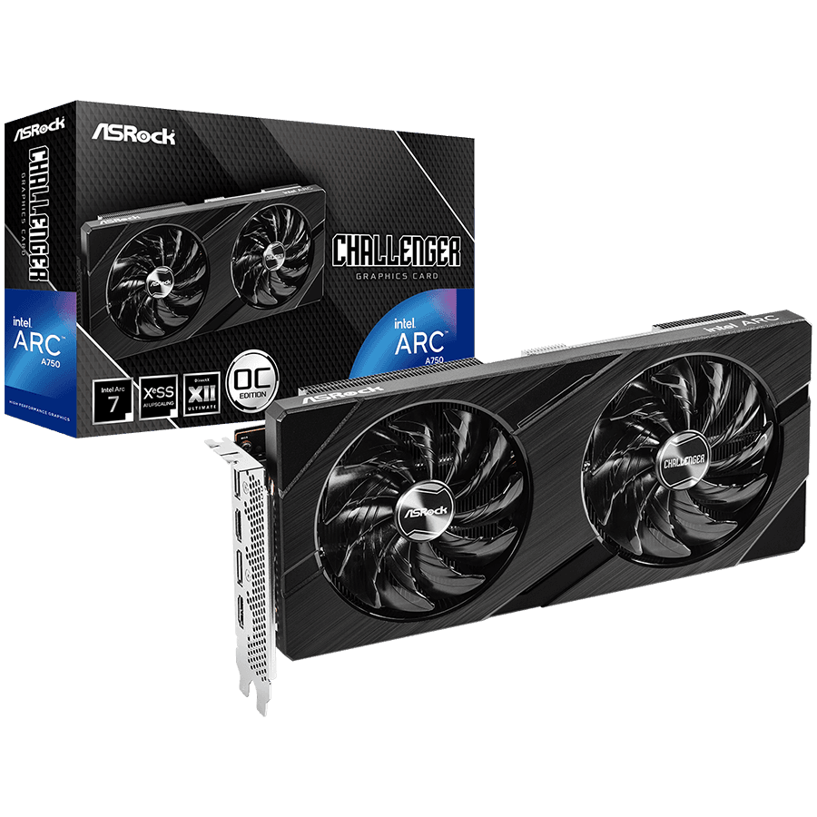 AsRock Intel Arc A750 Challenger D 8GBOC "A750 CLD 8GO"