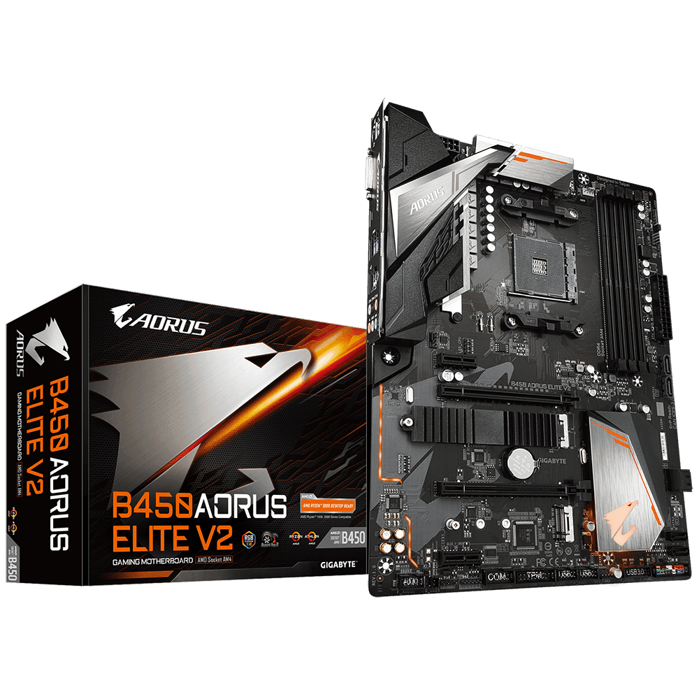 MB GIGABYTE B450 AORUS ELITE V2 AM4 "B450 AORUS ELITE 2" — miniatură