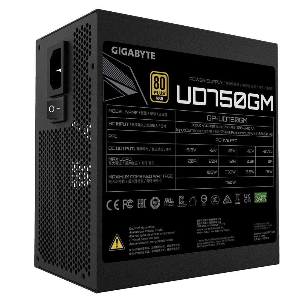 Sursa GIGABYTE GP-UD750GM "GP-UD750GM". — miniatură