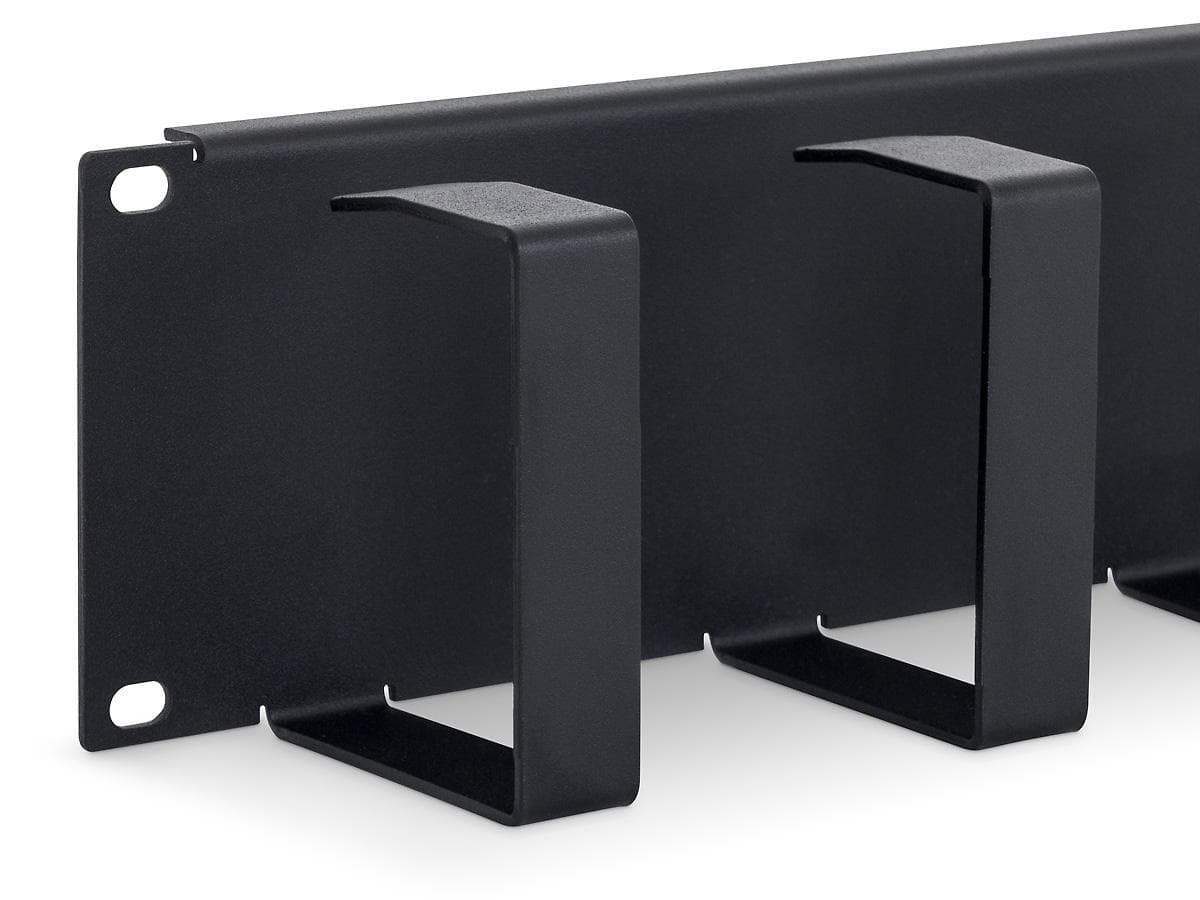 19" 1U panel with 6x cable management "RAB-VP-X22-A1"