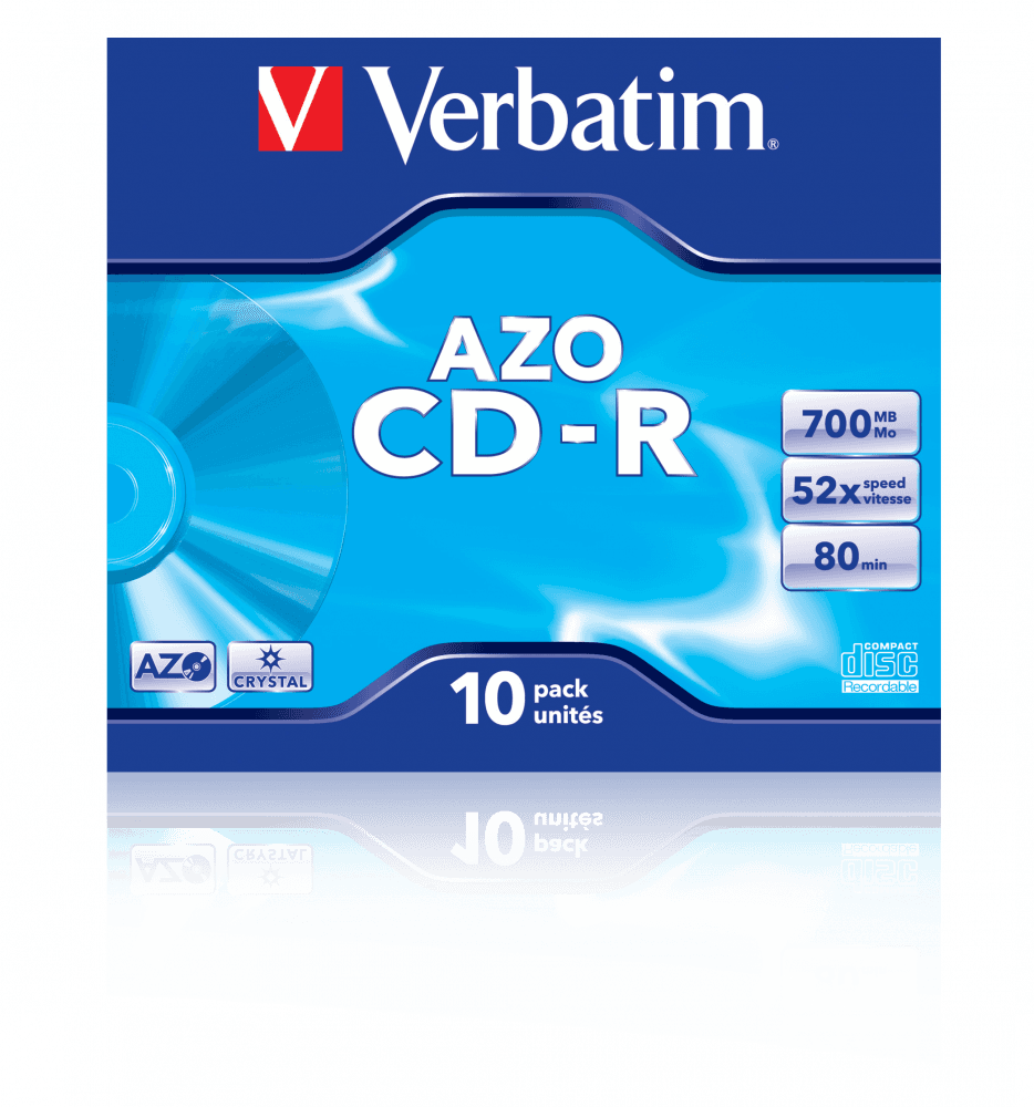 CD-R VERBATIM, 700MB VITEZA 52X, CRYSTAL SURFACE, JEWEL CASE, 1 BUC, "43327"