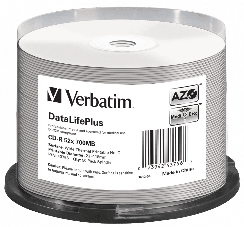 CD-R VERBATIM 700MB, VITEZA 52X, SPINDLE, 50 BUC, "43756"