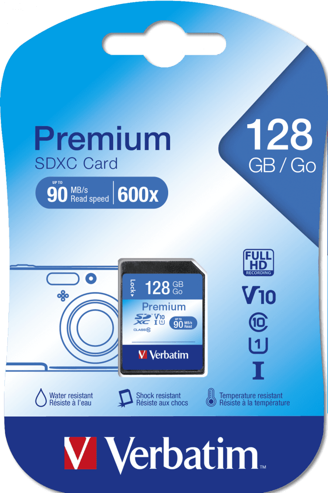 MEMORIE SD CARD VERBATIM 128GB CLASA 10 "44025" — miniatură