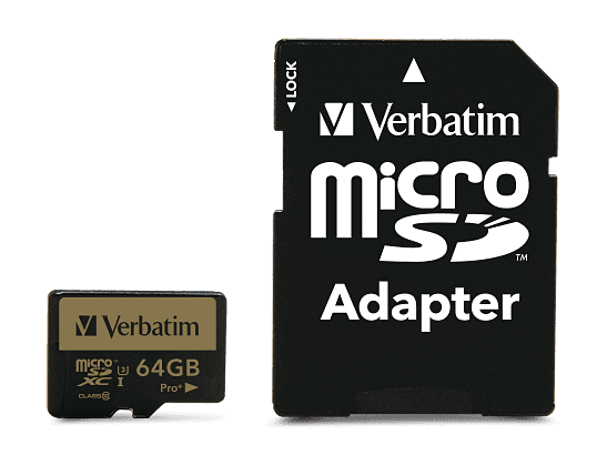 MEMORIE SD CARD VERBATIM 64GB CLASA 10 ADAPTOR INCLUS "44034" — miniatură