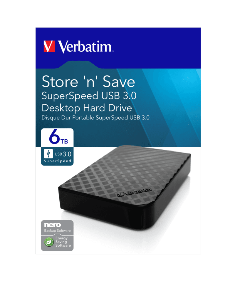 HDD VERBATIM GEN 2 6TB 3.5" USB 3.0, "47686"