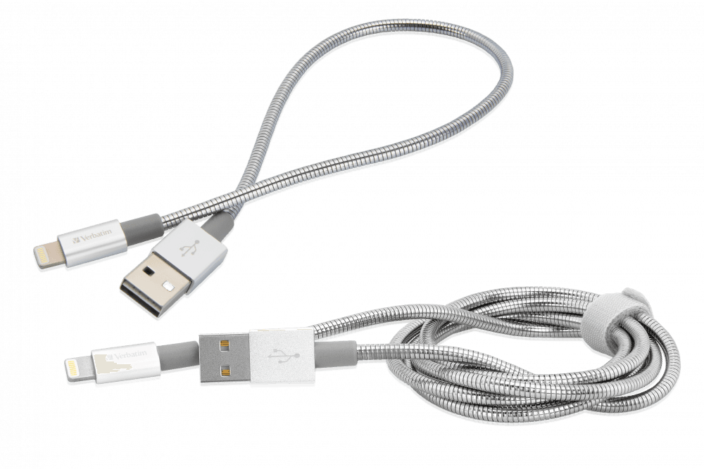 CABLU LIGHTNING VERBATIM, SYNC, 100CM ARGINTIU, CABLU LIGHTNING, SYNC, 30CM ARGINTIU "48873"