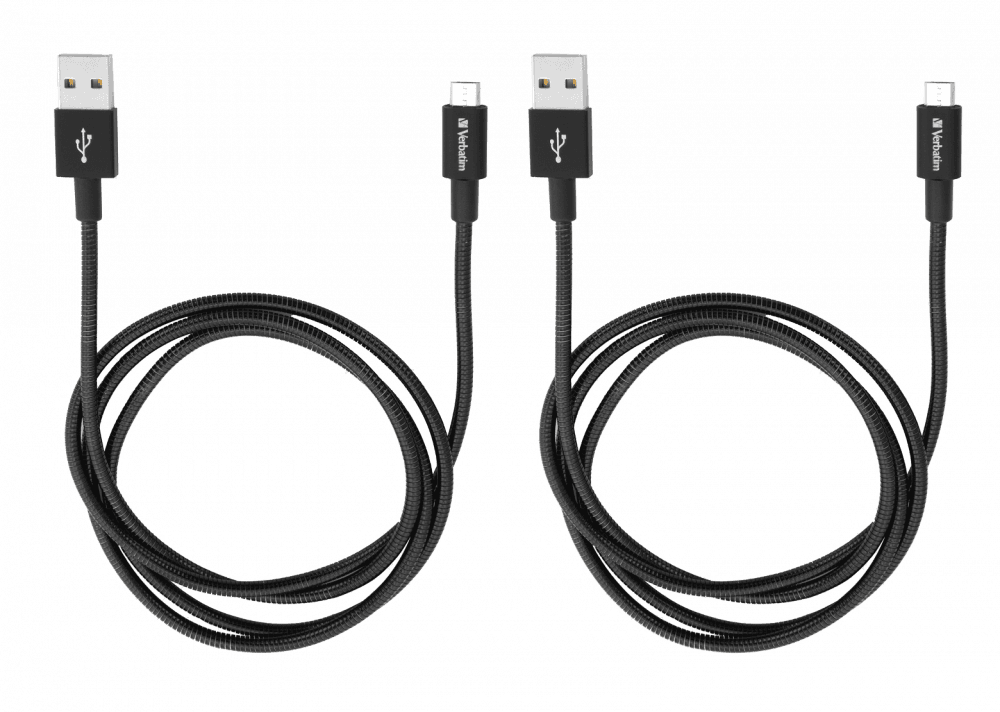 CABLU MICRO USB B VERBATIM, SYNC, 100CM, NEGRU, CABLU MICRO USB B, 100CM, NEGRU "48874" — miniatură