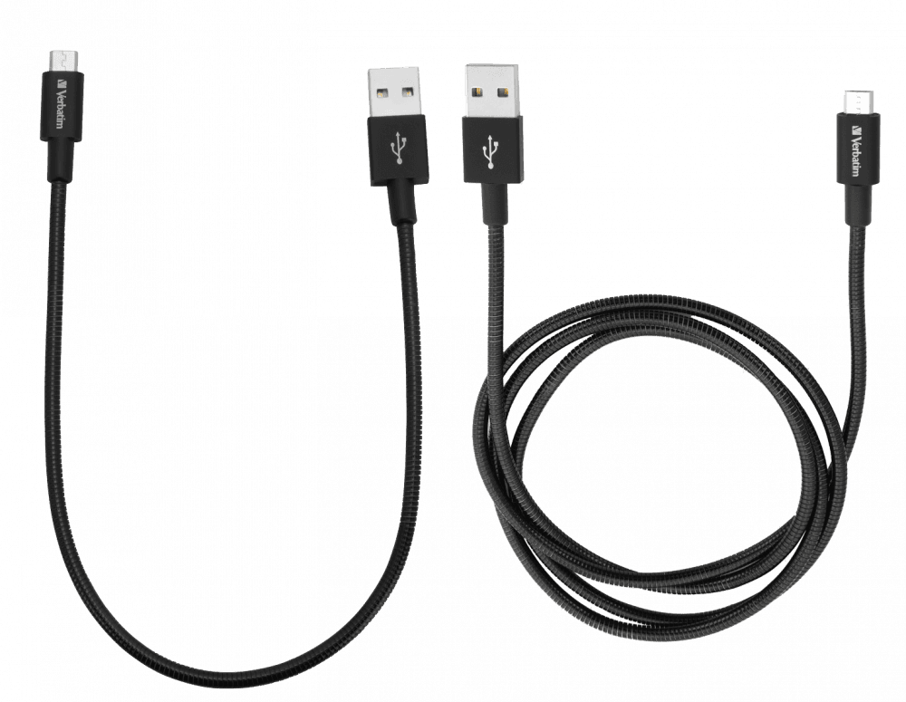 CABLU MICRO USB B VERBATIM, SYNC, 100CM, NEGRU, CABLU MICRO USB B, SYNC, 30CM, NEGRU "48875" — miniatură
