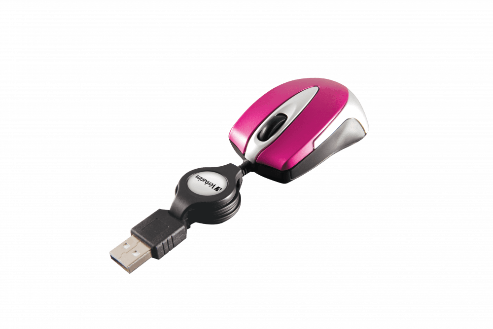MOUSE VERBATIM OPTIC MINI ROZ "49021" — miniatură