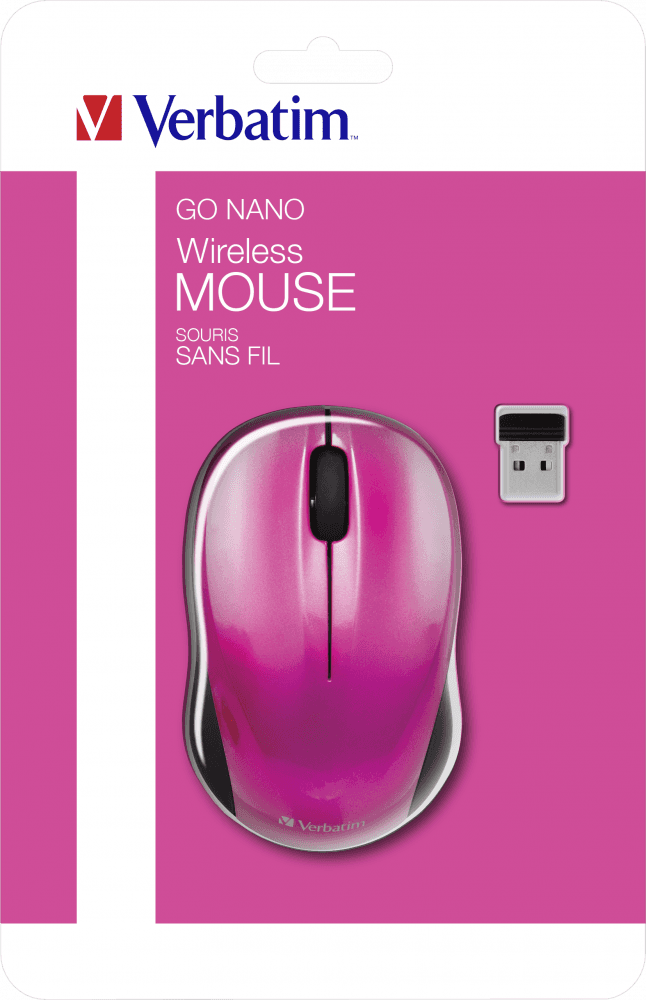 MOUSE VERBATIM FARA FIR NANO ROZ "49043" — miniatură
